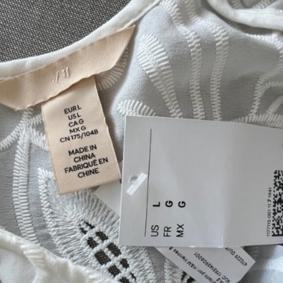 H&M Short Lace Dresses for Women / White / Size L - Picture 8 of 8